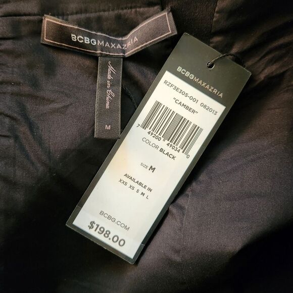 BCBGMaxazaria Camber Faux Leather A line Skirt Size Medium NWT - Picture 5 of 6